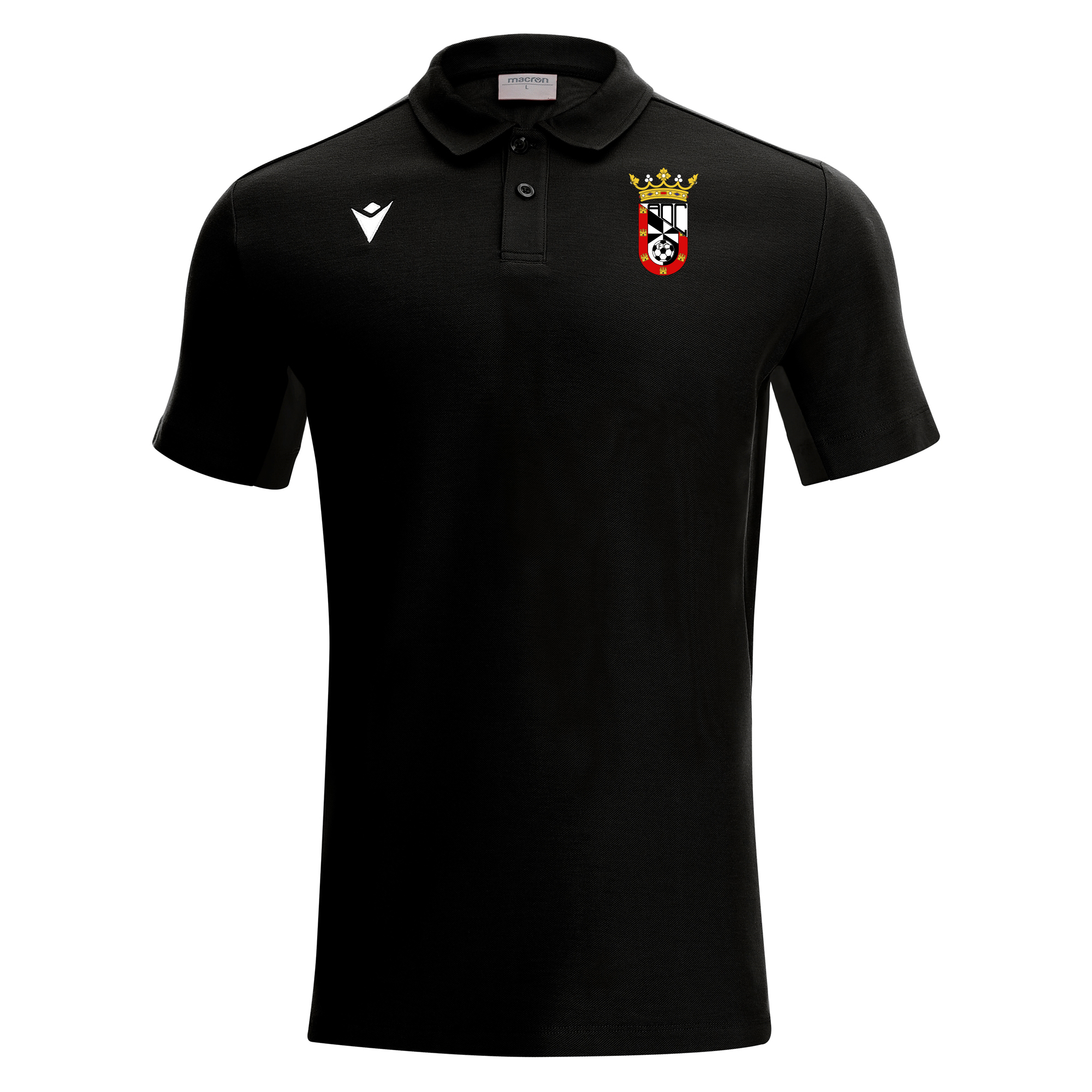 polo de piqué negro ad ceuta fc 2025/26